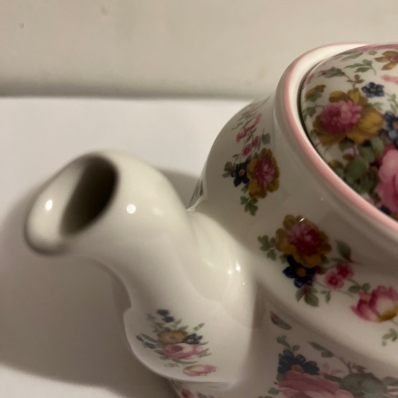SADLER OLDE CHINTZ ENGLAND FLORAL TEAPOT VINTAGE Made for Victoria's Secret - Picture 4 of 11